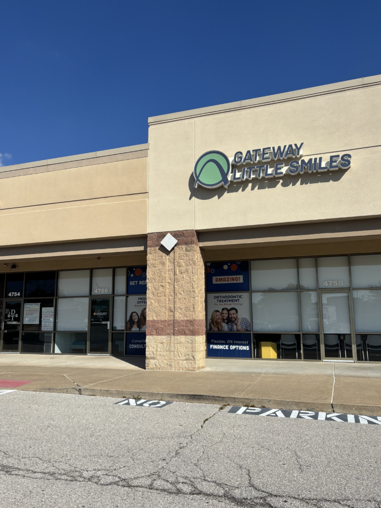 Exterior of Gateway Little Smiles pediatric dental office serving families in Greater St. Louis.